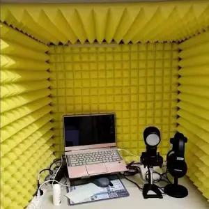 방음 부스 휴대용 노래방 흡음재 가정용 간이 1인 박스