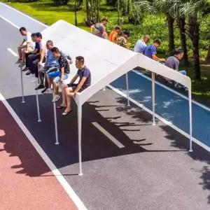 야외 주차장 파고라 창고 미색 어닝 비막이 농막