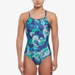 나이키스윔 NESSE010-440 드리피 플라워 레이서백 로우 레그 컷 미드나잇 네이비 여성 수영복 204231