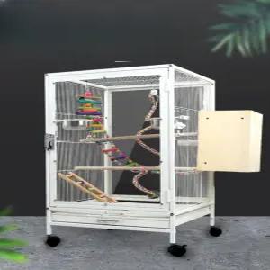 대형 앵무새장 새이동장 횟대 중형 케이지 선반