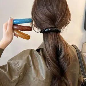 [골드스마일](사러왕)반달 바나나핀 데일리 포니테일 긴머리 클래