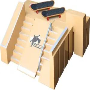 미니 핑거보드 3종이 포함된 뉴저지 8in1 스케이트 파크 키트 5세 를 위한 DIY 핑거 스케이트보드 램프