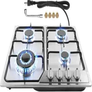 나르데아 스토브탑 프로판 스토브 실내용 버너 쿡탑 에스투파스 데 엠포트라 프레시오 27400BTU 4개 NG용