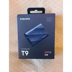 삼성 SAMSUNG [세금포함] [정품] T9 휴대용 2TB 2000MB/s SSD 솔리드 스테이트 드라이브[세금포함] - 블랙