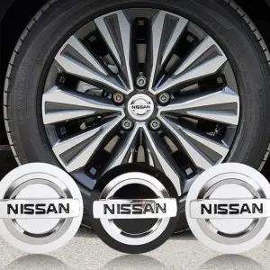 닛산 캐시카이 쥬크 펄사 센트라 알티마 패트롤 미크라용 4개 자동차 휠 허브 커버 림 센터 캡 장식 액세서