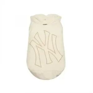 JQT 7APED0114-50CRS PET 메가로고 다운점퍼 NY Cream