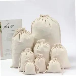 ksr 린넨 면 마대 주머니 파우치 린넨주머니 10x12cm