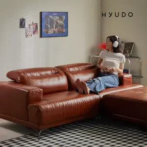 취향의 동백 2030 모듈형 헤드틸팅 가죽 소파 3인