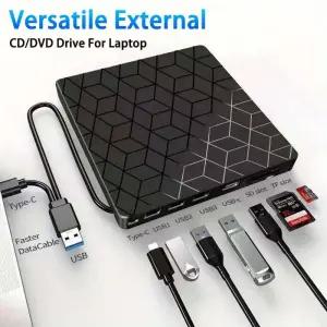 CD롬 플레이어 7 in 1 외장 CDDVD 드 USB 30 C DVD 버너 리더 휴대용 데스크탑 Mac 윈도우 Linux용