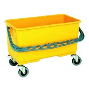 바퀴달린 물통 이동식 양동이 그레이 말통 바퀴