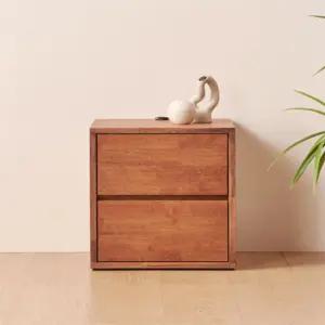 USB포트 거실2단수납장 거실원목수납장