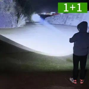 [OMT]1+1 미니 손전등 후레쉬 LED 충전식 생활방수 자석내장 4단계밝기조절 C타입충전식 랜턴