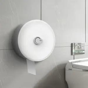 (선택 심플점보롤케이스 화이트)심플 점보롤 케이스 폰거치 벽걸이 점보롤 디스펜서 화장지 휴지걸이 돌려