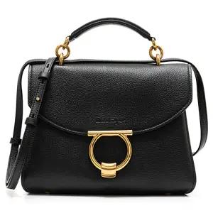 (스크래치) [FERRAGAMO] 페라가모 MARGOT 간치니 핸드백 21-H493 NERO 720168