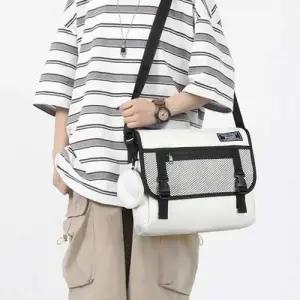 남여공용 프론트 메쉬포켓 미니동전지갑 크로스백 WEC7676