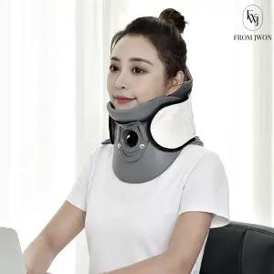 가정용 목 견인기 보호대 공기 주입 경추 고정 보조기 교정기 거북목 일자목 목디스크