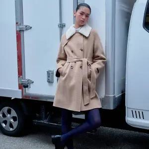 [케네스레이디](대전신세계)[BYLYNN] [케네스레이디]퍼카라 울캐시 코트 EHHHPK0300