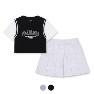 [폴햄키즈][폴햄키즈] 시그니처 여아 피케 베스트 스커트 세트_PKE2TS2522