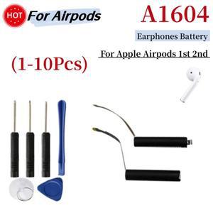 에어팟 교체용 배터리 블루투스 이어폰  도구 2 세대 A1604 A1523 A1722 A2032 1 ~ 10개