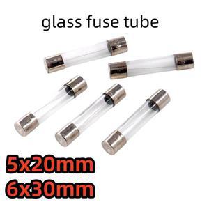 유리 퓨즈 튜브 자동차 담배 라이터 5x20mm 6x30mm F0.5 1 2 3 5 6 30a 6x30 5 x개 충전기개 250V