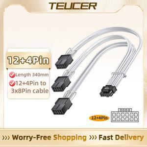 TEUCER PCI-e 5.0 GPU 케이블 12+4Pin 12VHPWR ATX3.0 모듈형 전원 공급 장치 GeForce RTX 3090Ti 4070Ti 4
