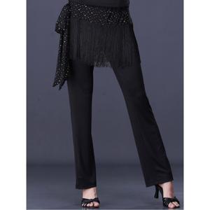 여성 바지 댄스복 무대 라인 여자 가을 대회복 공연복 라틴 체조 레오타드 스탭랄라