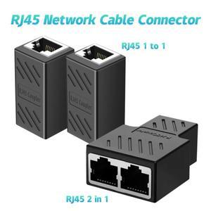 RJ45 커플러 Cat6 Cat5e 이더넷 케이블 연장 어댑터 라인 암-암의 1000Mbps LAN 커넥터