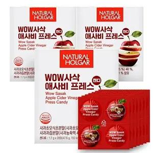 [네츄럴올가]네츄럴올가 WOW사삭 애사비 프레스 3박스 (1.7g x 28정)