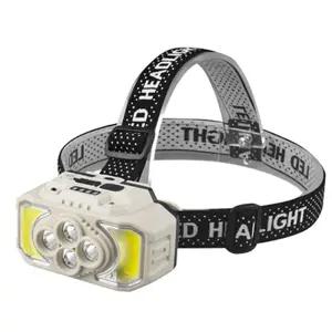 NEW LED COB 충전식 야외 낚시 등산 랜턴 헤드랜턴 헤드랜턴 충전식헤드랜턴