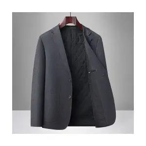 솔저스2 남성 슬림핏 럭셔리 정장 가을 겨울 캐주얼 면 따뜻상의 OPH4