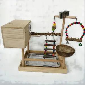 앵무새 놀이터 장난감 횃대 조류용품 버드링 코뉴어 그물