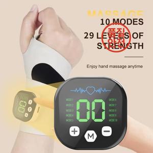 전기 무선 손목 마사지기 10가지 모드 진동 29단계 충전식 보호대 랩