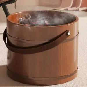족욕통 족탕기 족욕기 바스켓 대야 족탕 습식 대형 히노끼 접이식