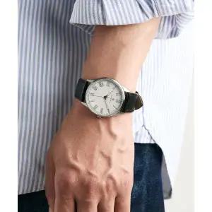 OST 달빛정원 블랙레더 남성 커플 가죽시계 OTC119V01ASB OTC119V01ASB 2816393