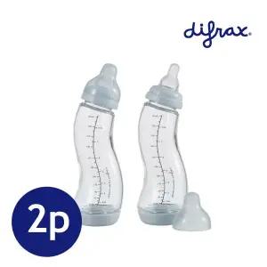 [250ml X 2개]디프락스 유리젖병 S-bottle