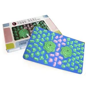 헬스원 지압달인 만수무강(블루)/FML-470A/지압판/발지압판/발바닥지압판/지압매트/발지압매트/발매트/돌매