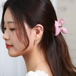 [셀러에이드]무광 나비 헤어집게핀 긴머리 반묶음 데일리 머리핀