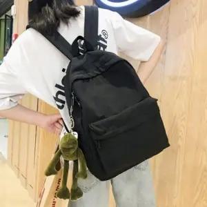 ( )캐주얼 검은색 가방 베이직 기본 디자인 백팩