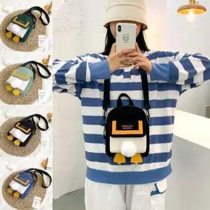 크로스백 귀여운 퍼꼬리 보조가방 캐주얼 오리발 튼튼