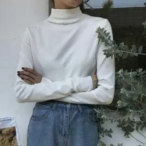 무지 여자 스타일 반폴라 긴팔티 1P 겨울 기본 이너 티셔츠