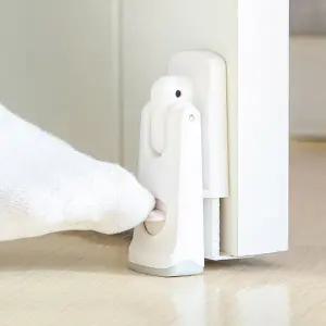 [아가드] 하단형 도어스토퍼 문닫힘방지 손끼임방지 무타공 방문 고정장치