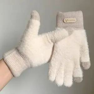 파스텔 여성 베이직 겨울 기모 장갑 1P 스마트 터치 글러브