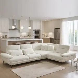 스윙 5인코너형 광폭형 패브릭소파 BJ3378R(착불)