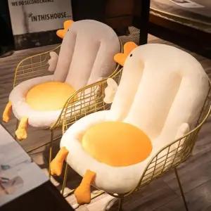 귀여운 방석 오리 특이한 좌식 시트 의자 사무실 등받이 캐릭터 거위 애착