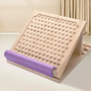 나무 발지압판 자갈 지압판 지압발판 발지압기 원형 경사