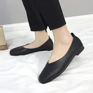 편안한 여성 단화 낮은굽 출퇴근 캐주얼 플랫슈즈