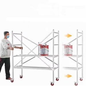 이동식 작업대 틀비계 아시바 조립식 그린 워크벤치 다리 삼륜차 작업발판 피트 길이120