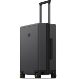 LEVEL8 수하물 항공사 승인, 바퀴가 달린 기내용 여행 가방, 남성용 경량 야광 텍스처 수하물, Tsa Lock, 20인치, 다크 그레이