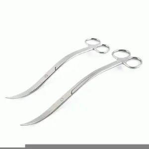 웨이브형 가위 수초 곡선형 어항 트리밍 개구리밥 암브리아 애란 구피키우기 부상 나자스말 음성