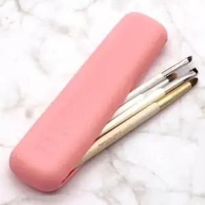 핑크 자석 실리콘 파우치 롱 긴 케이스 통 미니 보관 WF01FC2